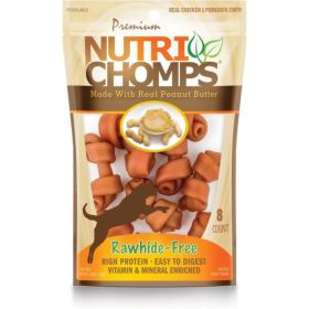 Nutri Chomps Rawhide Free Real Chicken and Porkskin  8 count