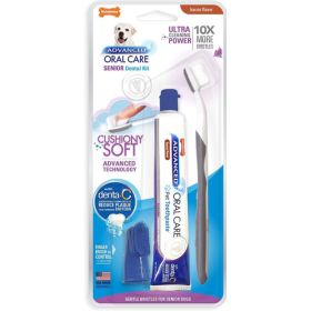 Oral Care Senior Dog Dental Kit Soft-Bristle Toothbrush - 1 count