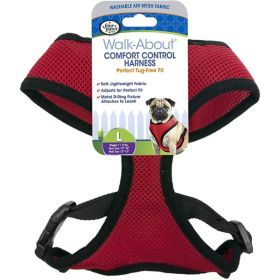 Four Paws Comfort Control Harness - Red - Large - For Dogs 11-18 lbs