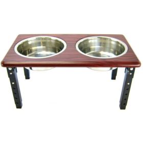 Spot Posture Pro Double Diner - Stainless Steel & Cherry Wood - 2 Quart (8"-12" Adjustable)