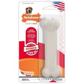 Nylabone Dura Chew Smooth White Dog Bone - Chicken Flavor - Wolf (1 Pack)