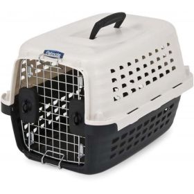 Petmate Kennel - Black & Metalic White - X-Small - 19"L x 12.7"W x 11.5