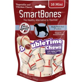 SmartBones DoubleTime Bone Chews for Dogs - Chicken - Mini - 16 Pack