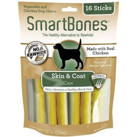 SmartBones Skin & Coat Care Treat Sticks for Dogs - Chicken - 16 Pack