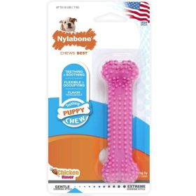 Nylabone Puppy Chew Dental Bone Chew Toy - Pink - 3.75" Chew