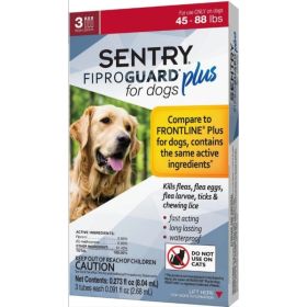 Sentry Fiproguard Plus IGR for Dogs & Puppies - Large - (Dogs 45-88 lbs)