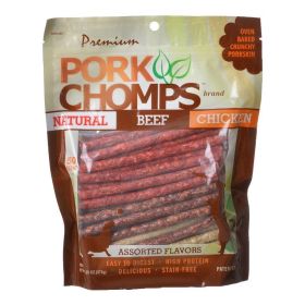 Premium Pork Chomps Assorted Munchy Sticks - 50 Pack