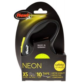 Flexi New Neon Retractable Tape Leash - X-Small - 10' Tape