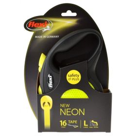 Flexi New Neon Retractable Tape Leash - Large - 16' Tape