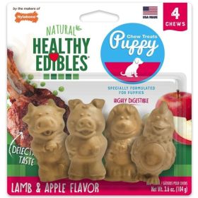 Nylabone Natural Healthy Edibles Puppy Chew Treats - 4 Pack