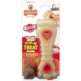 Nylabone Power Chew Knuckle Bone and Pop-In Treat Toy Combo Giant - 1 count