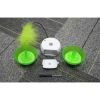 Rolling Pet Toys Interactive 360 Degree Automatic Self Rotating LED Light Sound Cat Chaser Ball Exercise with Detachable Feather